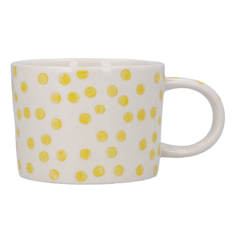 Stoneware Yellow Dots Mug