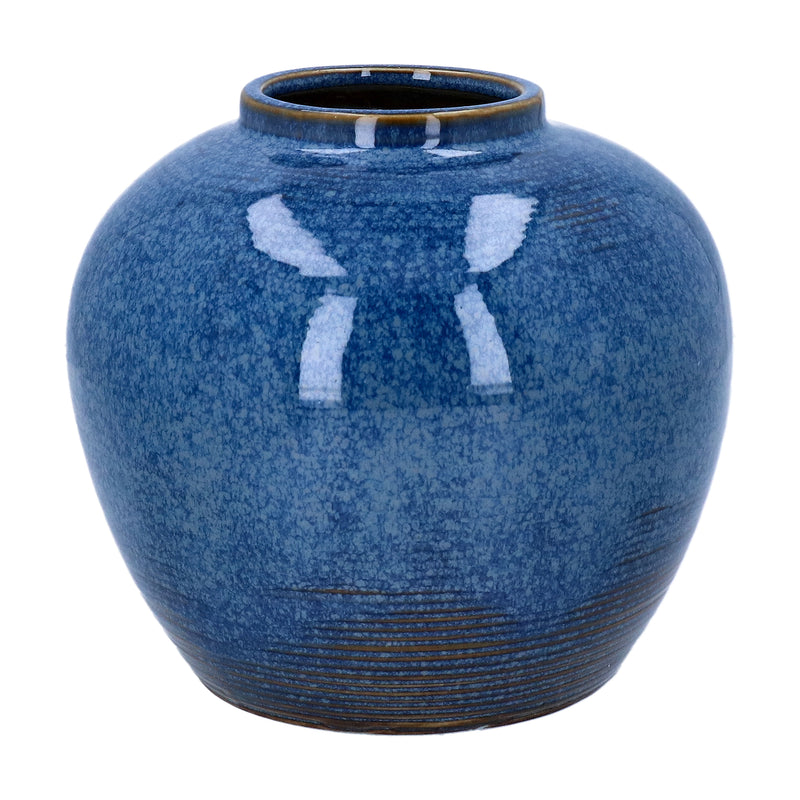 Sage Green Ceramic Allium Impression Vase