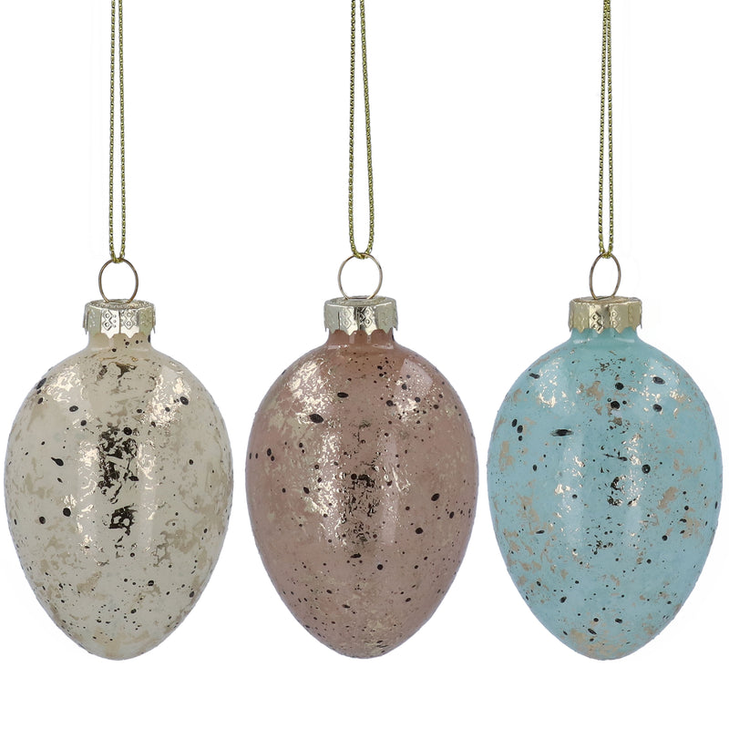 Gold Speckled Glass Decoration