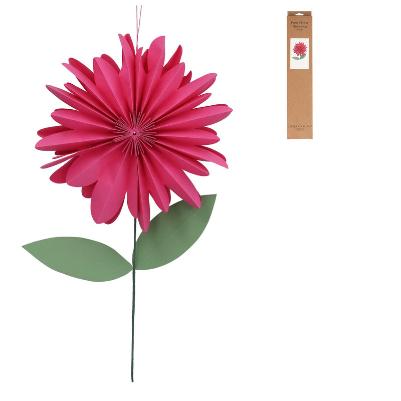 Hot Pink Flower Paper Hanging Decoration