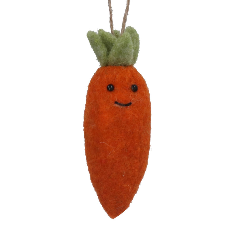 Mixed Carrot Wool Hanging Decoration