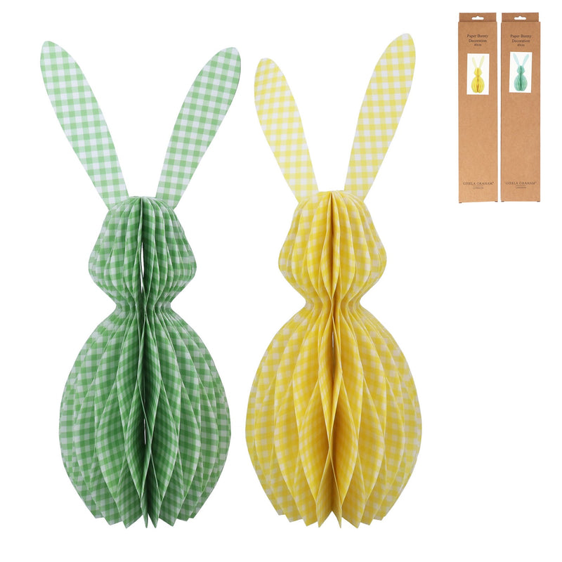 Honeycomb Pastel Gingham Bunny