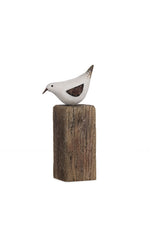 Bird on Driftwood block