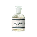 Safety matches in glass bottle
