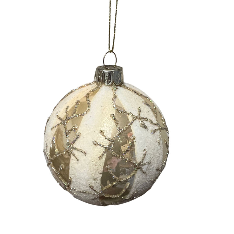 Oyster and gold bauble