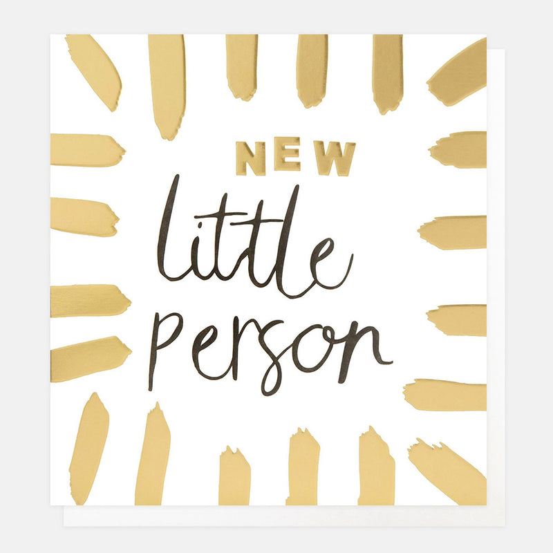 NEW LITTLE PERSON WITH GOLD BURST BORDER