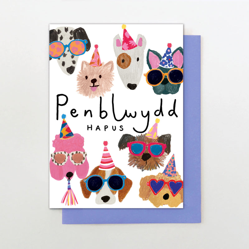 penblwydd hapus dog faces