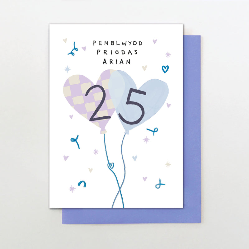 penblwydd hapus arian 25