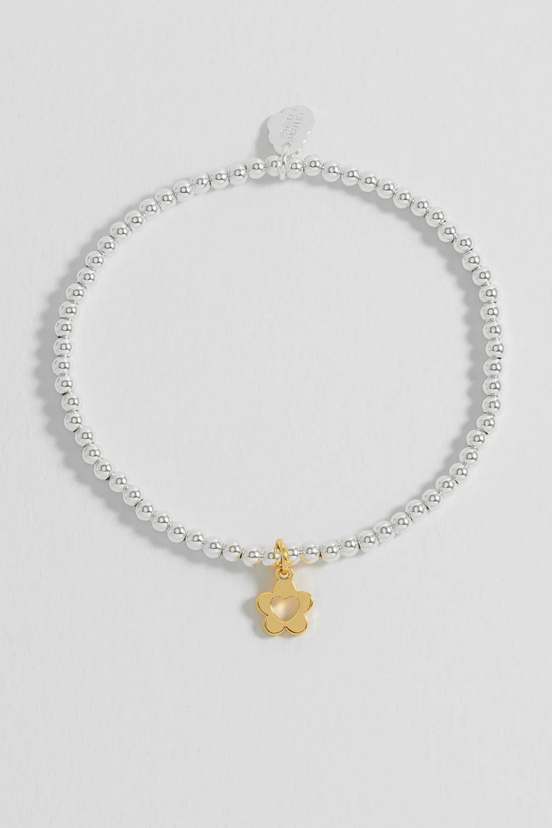 Flower and Heart Sienna Bracelet - You're the Best