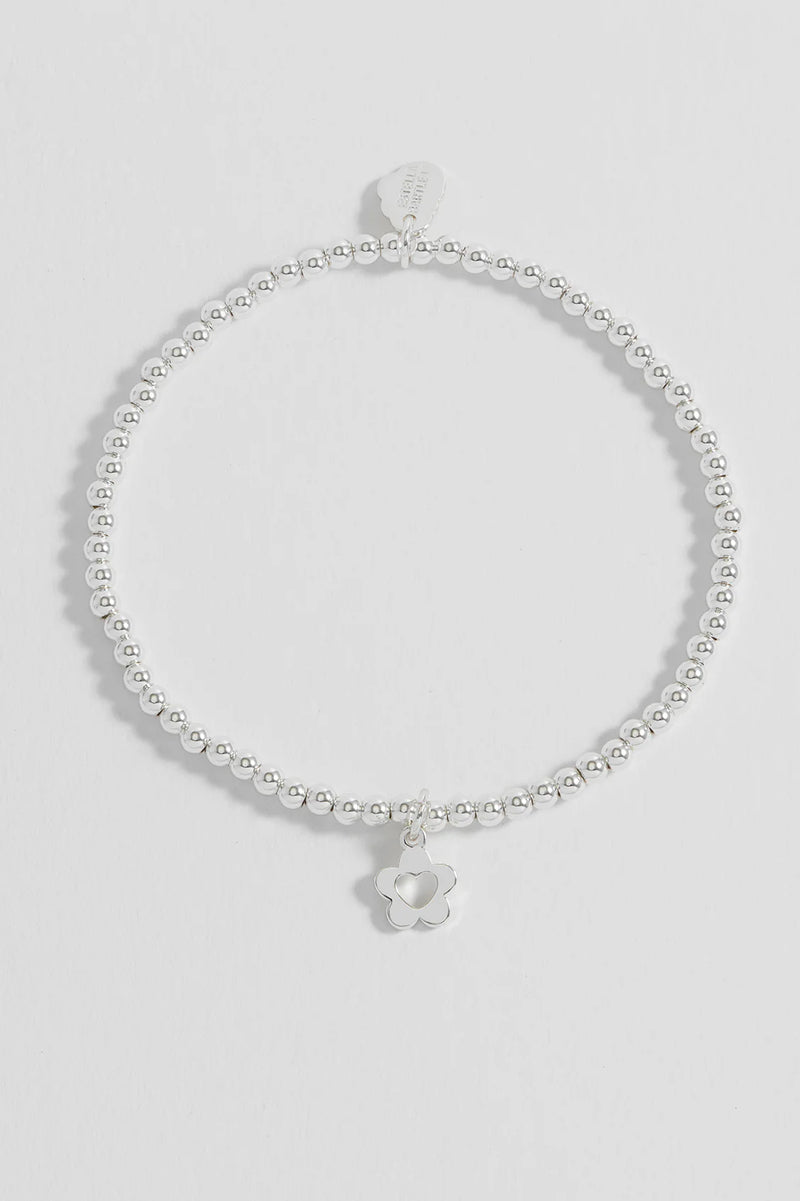 Beaded Heart Flower Sienna Bracelet - You're the Best