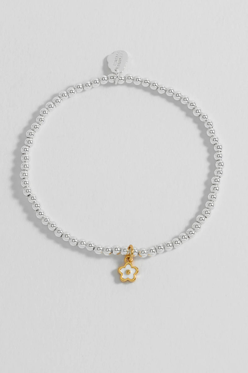 White Flower Sienna Bracelet - Wonderful Daughter