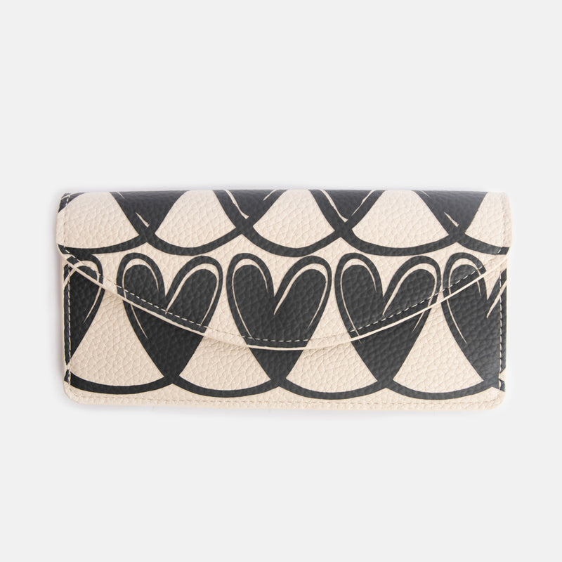 MONO LINKED HEARTS LONG ENVELOPE PURSE