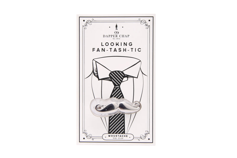 Dapper Chap Looking Fantashtic Moustache Tie Clip