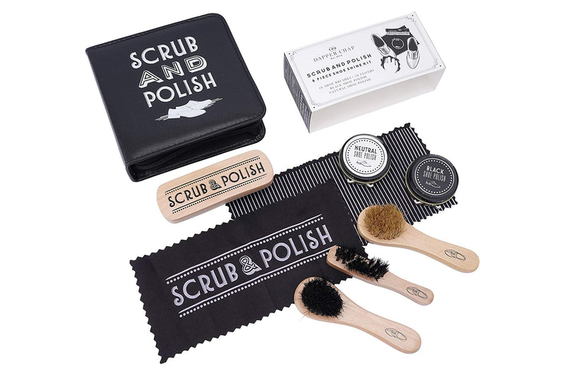 The Dapper Chap Scrub and Polish Shoe Shine Kit