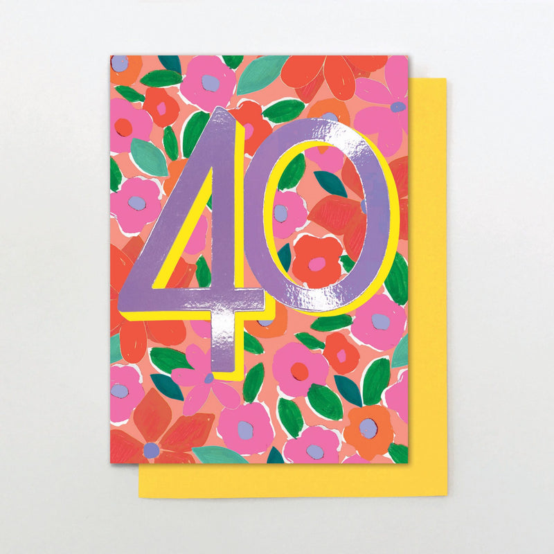 40th Birthday Card