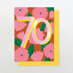 70th Birthday Card