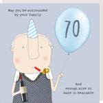 70th Birthday Card