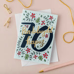 70th Birthday Card