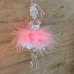 Acrylic Feather Ballerina Decoration