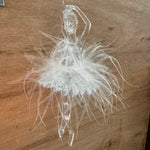 Acrylic Feather Ballerina Decoration