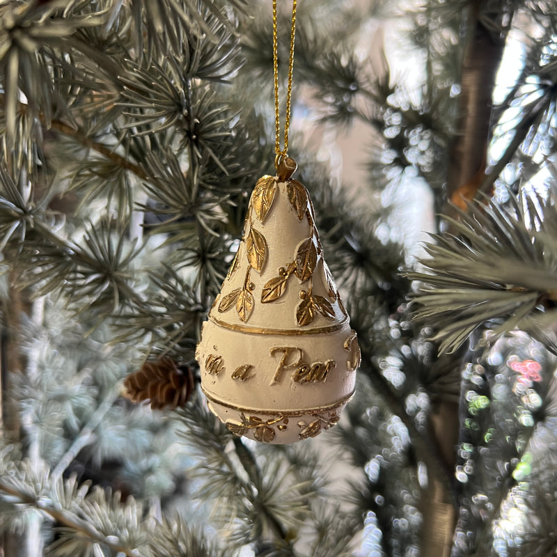 Partridge in a Pear Tree Pear Decoration