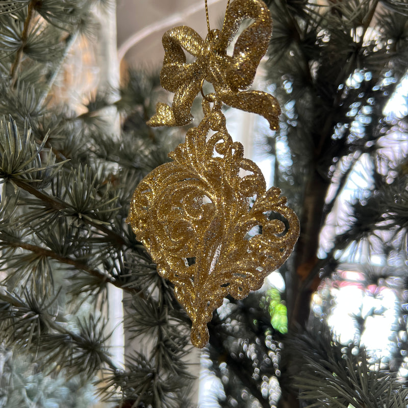 Gold Bow tree decoration