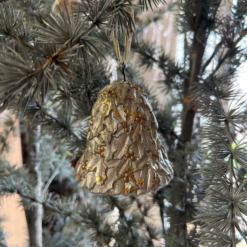 Gold Christmas bell tree decoration