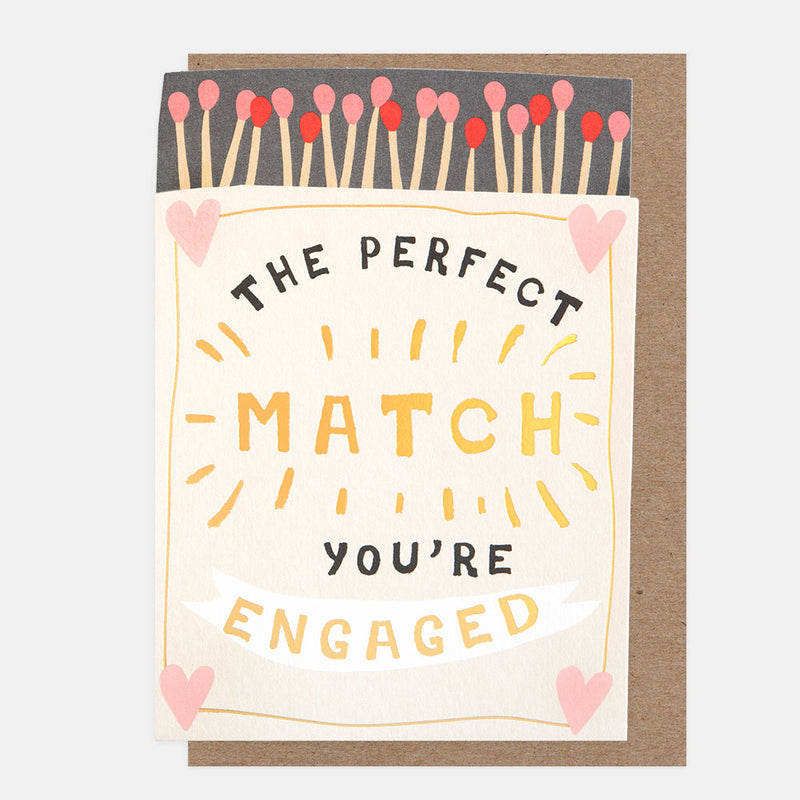 THE PERFECT MATCH YOU'RE ENGAGED DIE CUT MATCH BOX