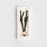 BLACK CORD LONG PHONE STRAP