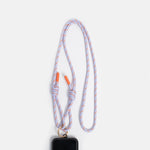 LILAC/ORANGE CORD LONG PHONE STRAP