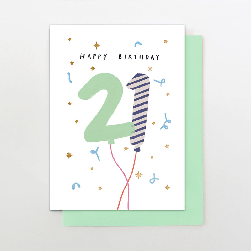 male 21 balloons