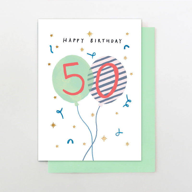 male 50 balloons