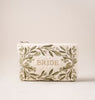 Elizabeth Scarlett Velvet Olive Branch Bride Everyday Pouch