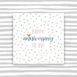 Wedding Anniversary and Penblwydd Priodas Greeting Card