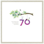 70th Birthday Card