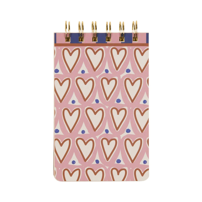 A Dopo Twin Wire Notepad - Hearts
