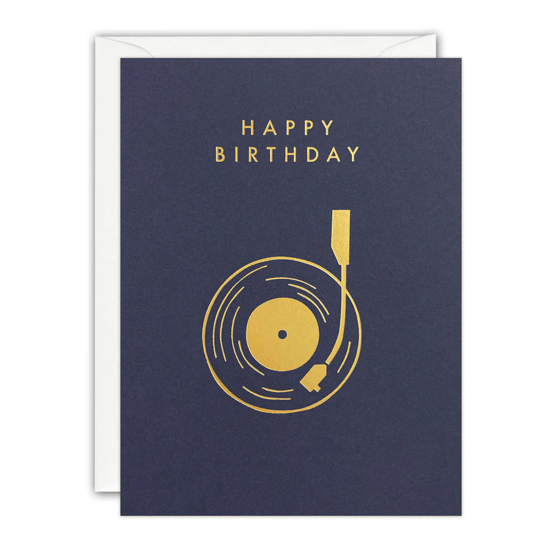 Happy Birthday Record Player Card