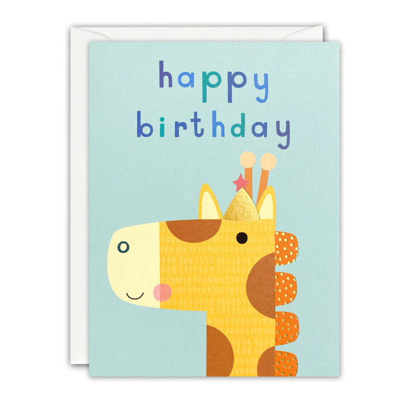 Happy Birthday Giraffe Card
