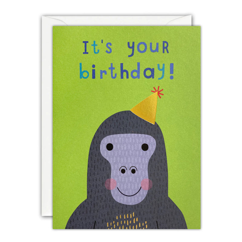 Happy Birthday Gorilla Card