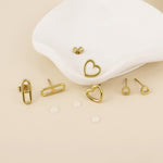GILDED WATERPROOF EARRING SET - GOLD
