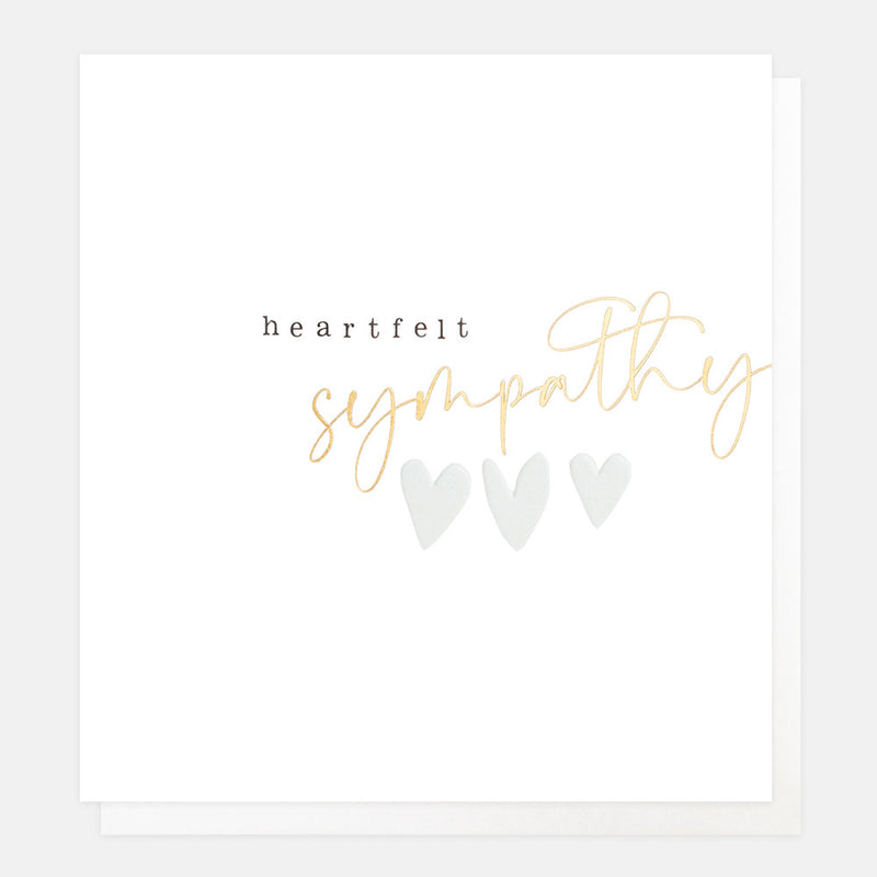 HEARTFELT SYMPATHY THREE HEARTS
