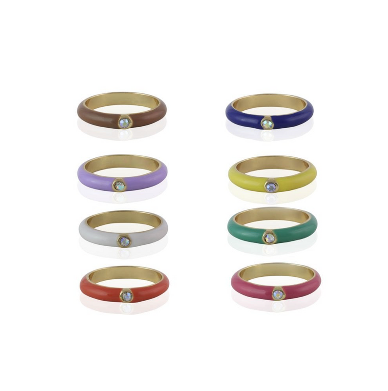 COLOURED MULTI PACK OF RINGS