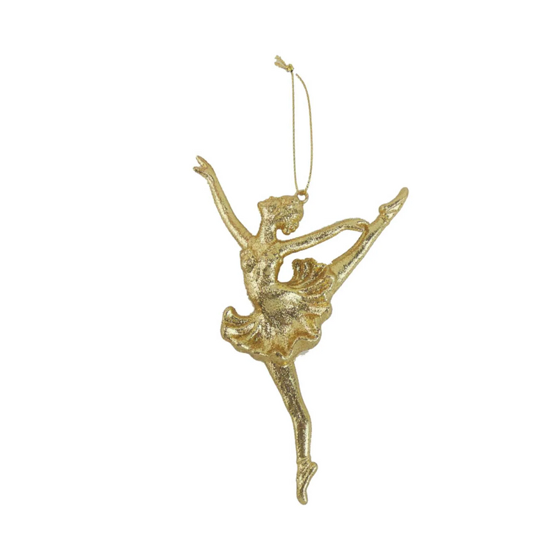 gold ballerina decoration