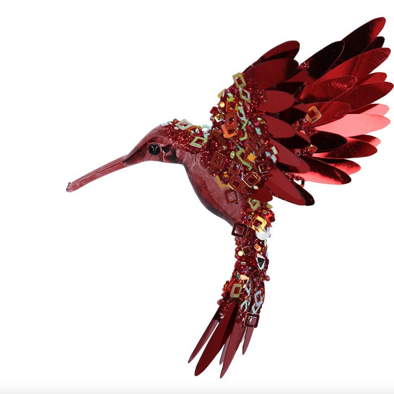 Red Hummingbird Tree Decoration