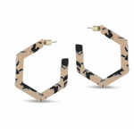 Olivia Hexagon Resin Earrings