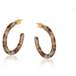 Marseille Thin  Resin Hoop Earrings