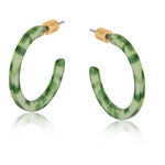 Marseille Thin  Resin Hoop Earrings