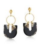 Sophia Geo Metal and Resin Dangle Earrings