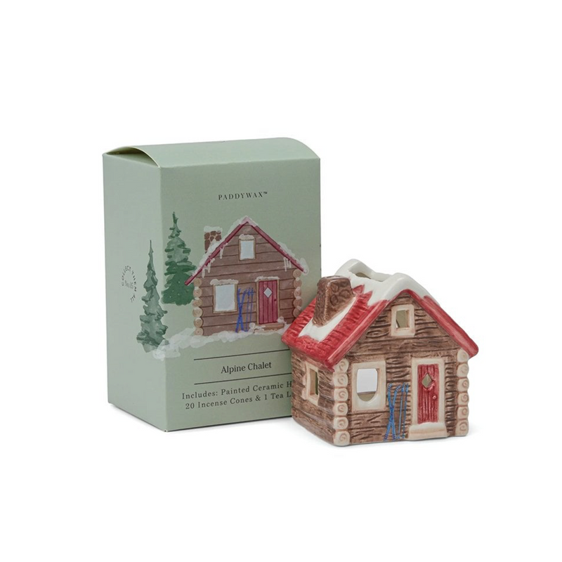 Alpine Chalet Style Incense and Tea Light Holder