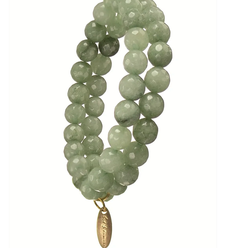 Jade Green Double Up Bracelet